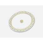 Bernardaud Oval platter 13", Limoges porcelain, Constance collection, on a white background