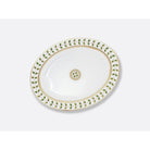 Bernardaud Oval platter 17", Limoges porcelain, Constance collection, on a white background