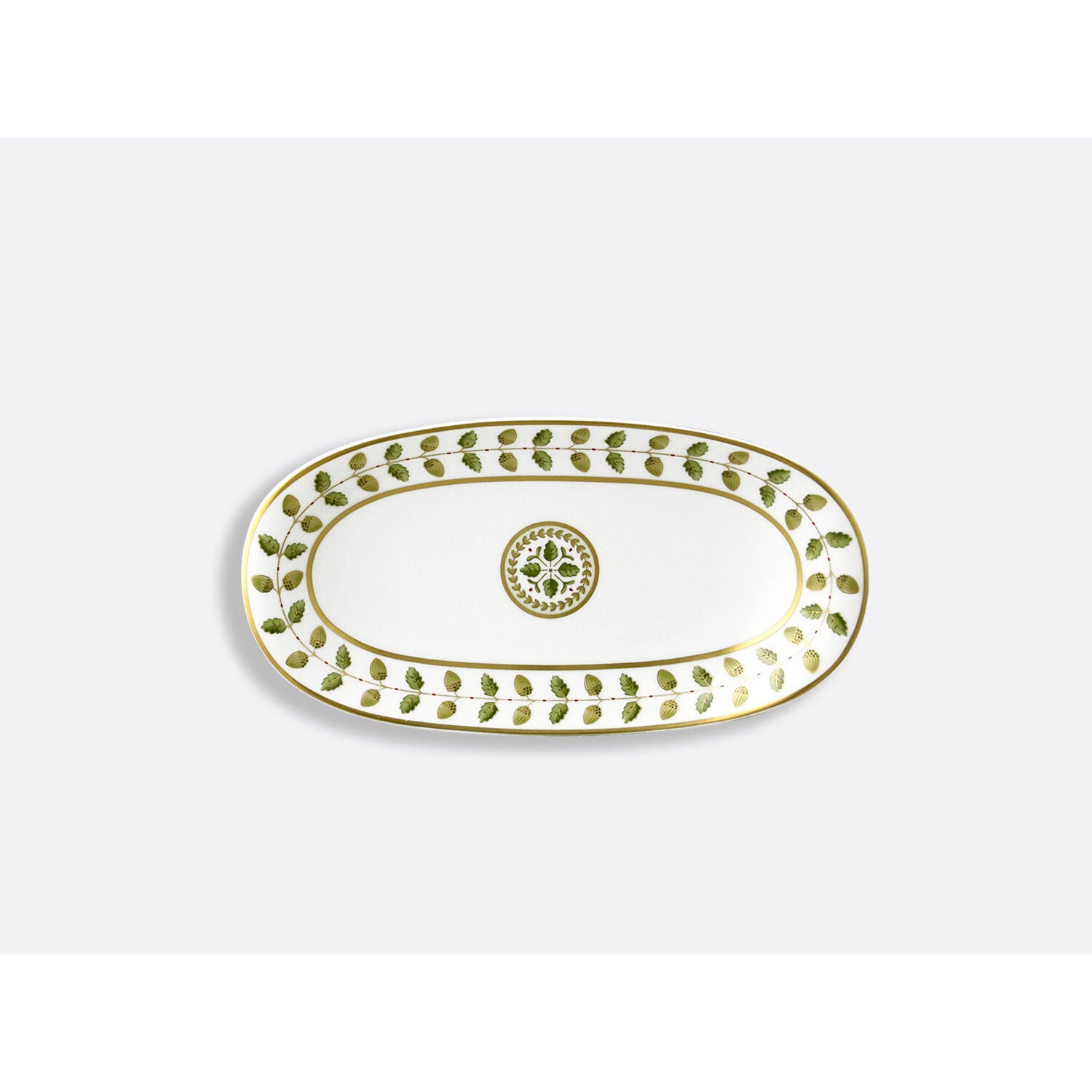 Bernardaud Relish dish 9" x 5", Limoges porcelain, Constance collection, on a white background