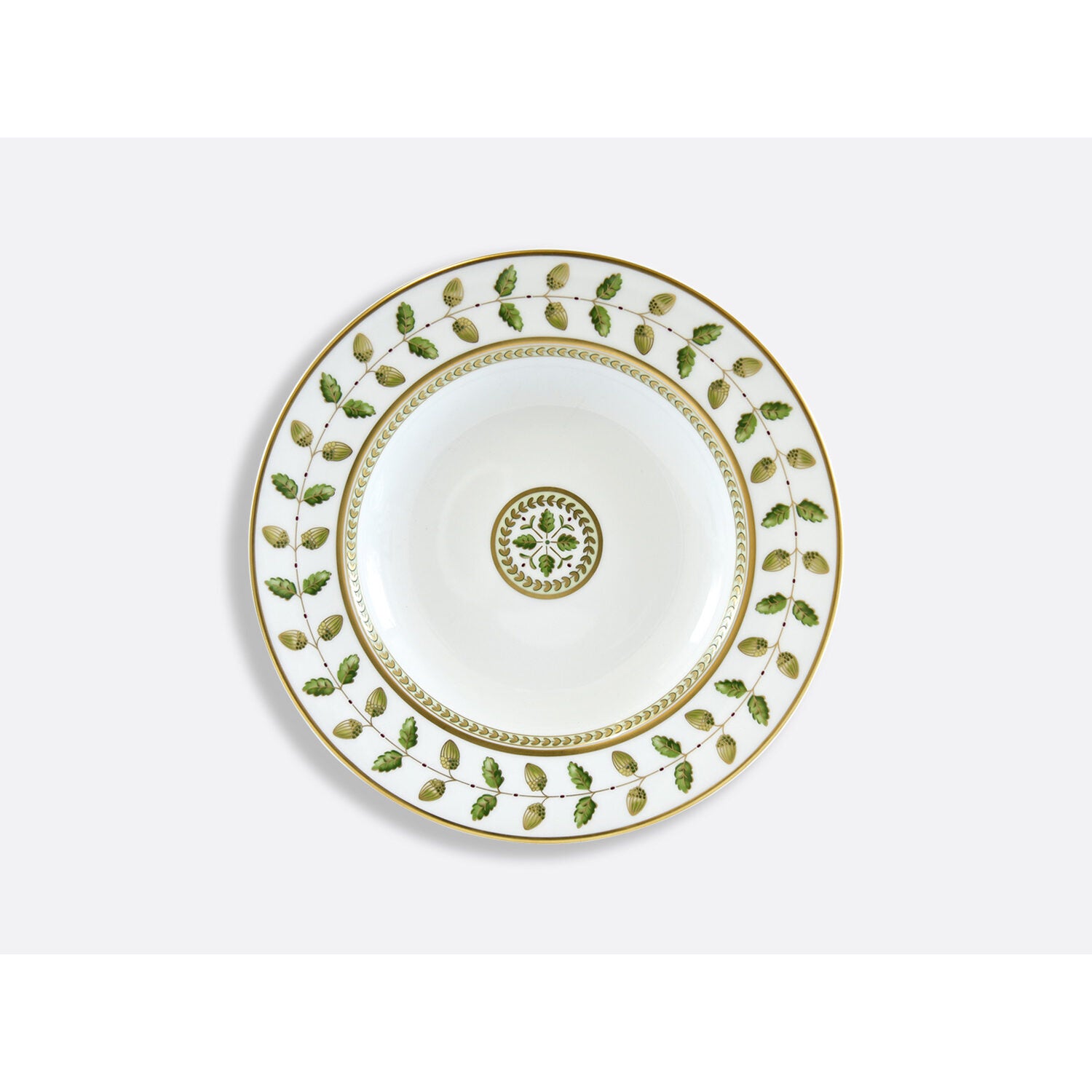 Bernardaud Rim soup 9", Limoges porcelain, Constance collection, on a white background