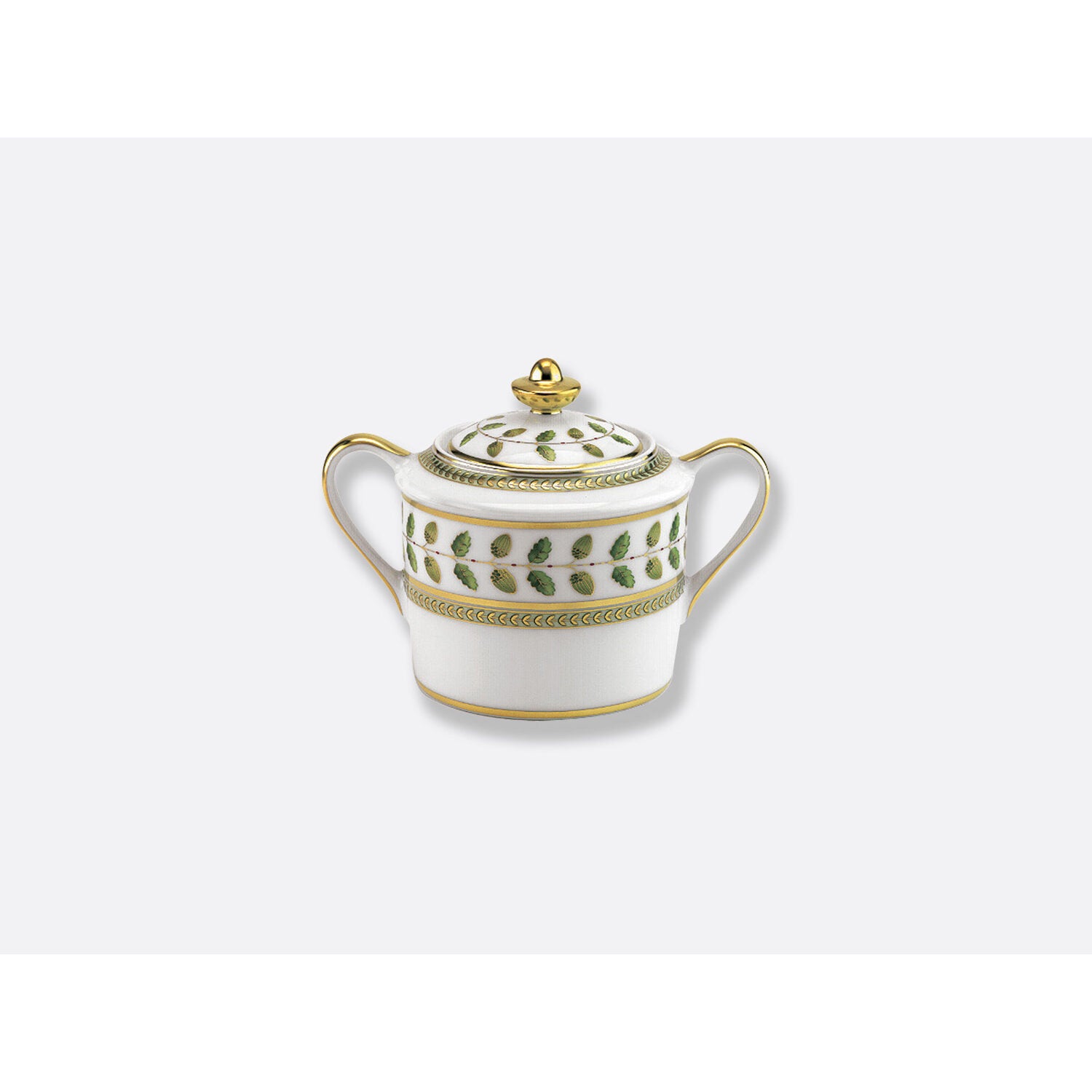 Bernardaud Sugar bowl 6 cups 6.8 oz, Limoges porcelain, Constance collection, on a white background