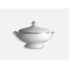 Bernardaud Covered vegetable 1qt, Limoges porcelain, Cristal collection, on a white background