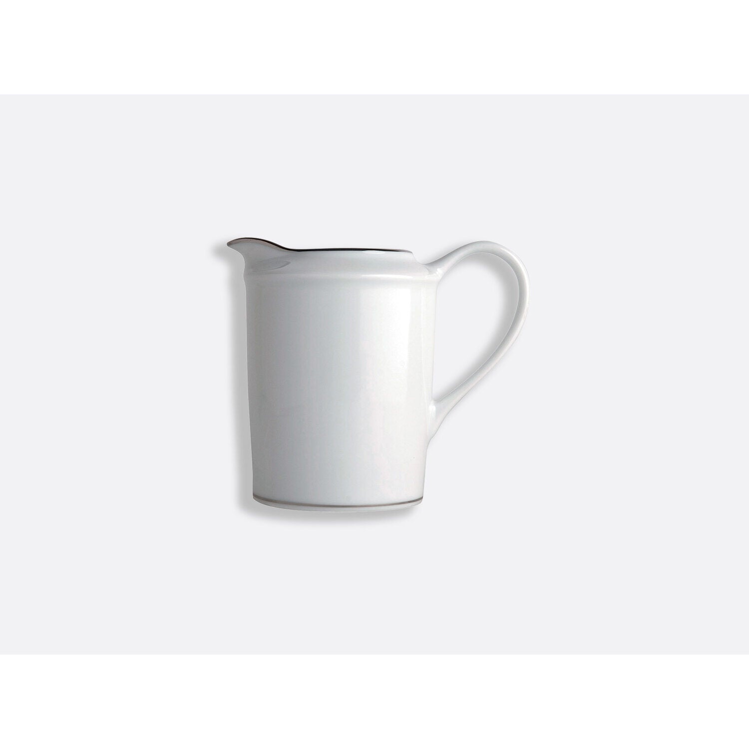 Bernardaud Creamer 12 cups, Limoges porcelain, Cristal collection, on a white background