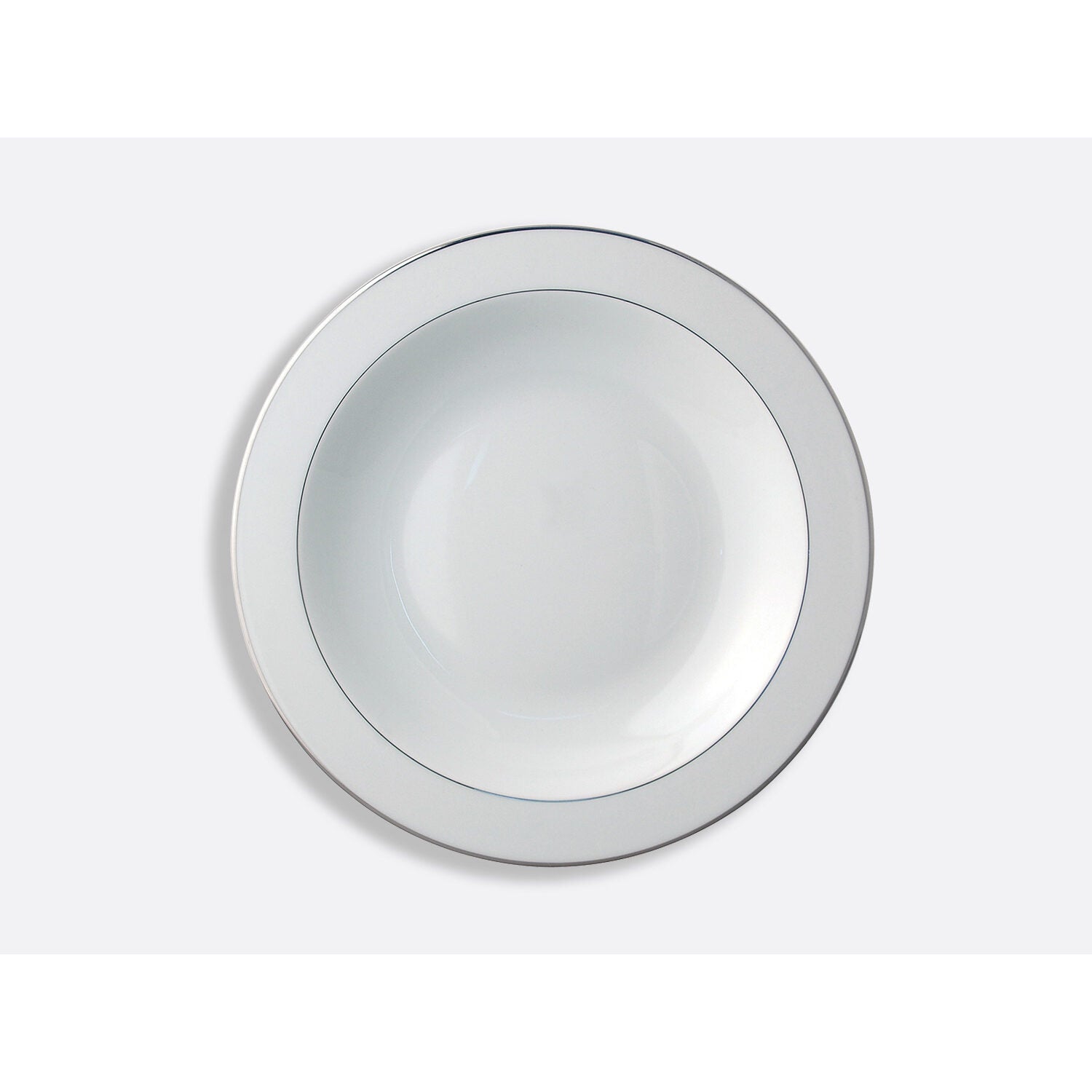 Bernardaud Deep round dish 11.5", Limoges porcelain, Cristal collection, on a white background