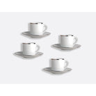 Bernardaud Espresso cup and saucer gift box - 3 Oz, Limoges porcelain, Cristal collection, detail view
