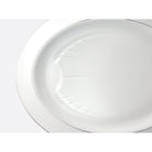 Bernardaud Oval platter 17", Limoges porcelain, Cristal collection, detail view