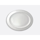 Bernardaud Oval platter 17", Limoges porcelain, Cristal collection, on a white background