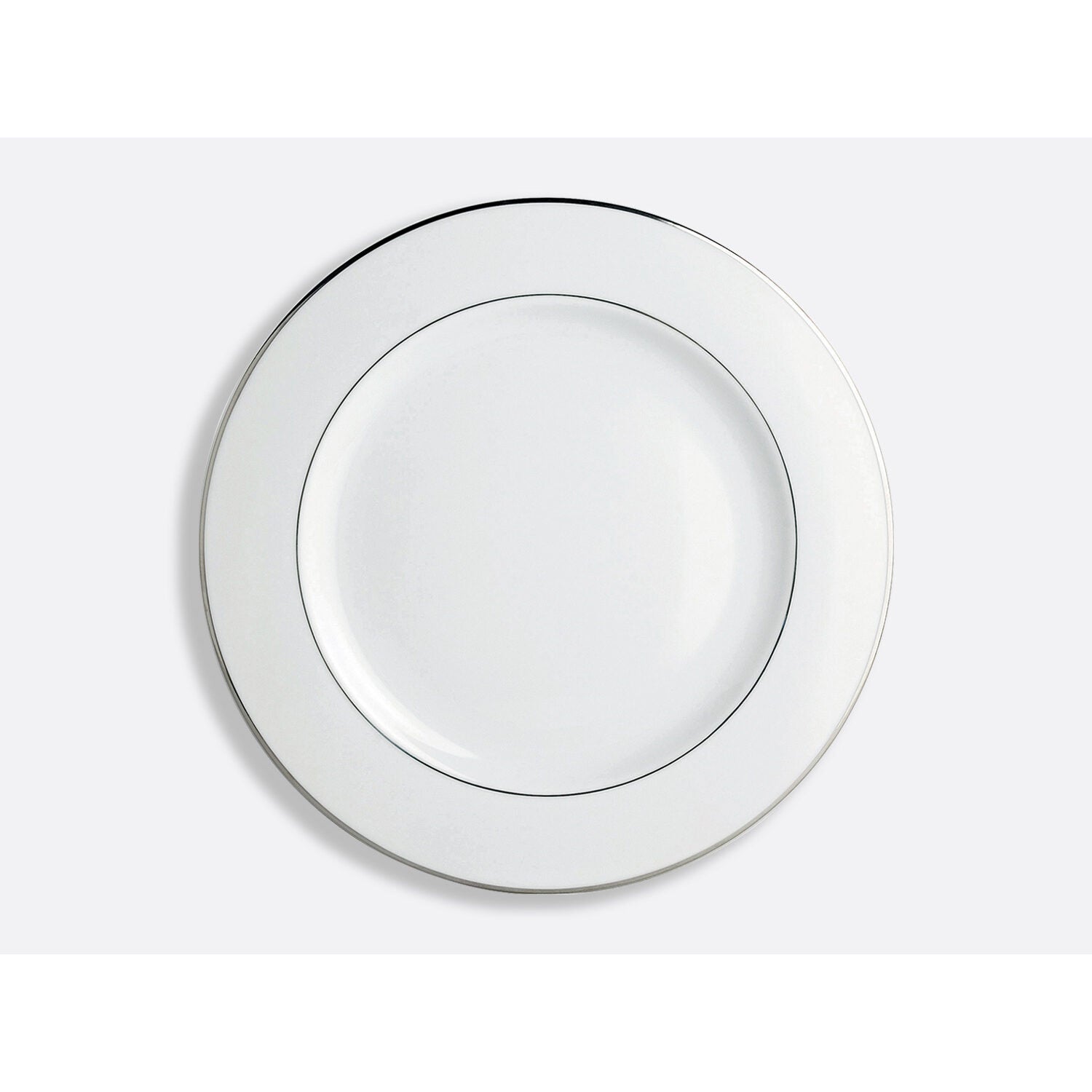 Bernardaud Service plate 11.4 ", Limoges porcelain, Cristal collection, on a white background