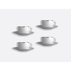 Bernardaud Tea cup and saucer gift box - 5 Oz, Limoges porcelain, Cristal collection, detail view