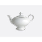 Bernardaud Teapot 12 cups 25.4 oz, Limoges porcelain, Cristal collection, on a white background