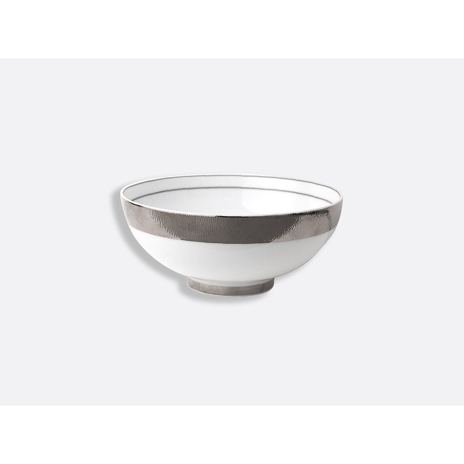 Bernardaud Bowl D. 6.7" H. 2.8", Limoges porcelain, Dune collection, on a white background