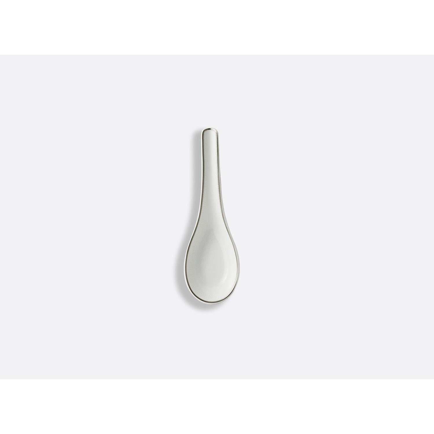 Bernardaud Chinese spoon 6", Limoges porcelain, Dune collection, on a white background