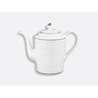 Bernardaud Coffeepot 12 cups 34 oz, Limoges porcelain, Dune collection, on a white background