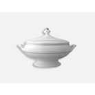 Bernardaud Covered vegetable 1qt, Limoges porcelain, Dune collection, on a white background