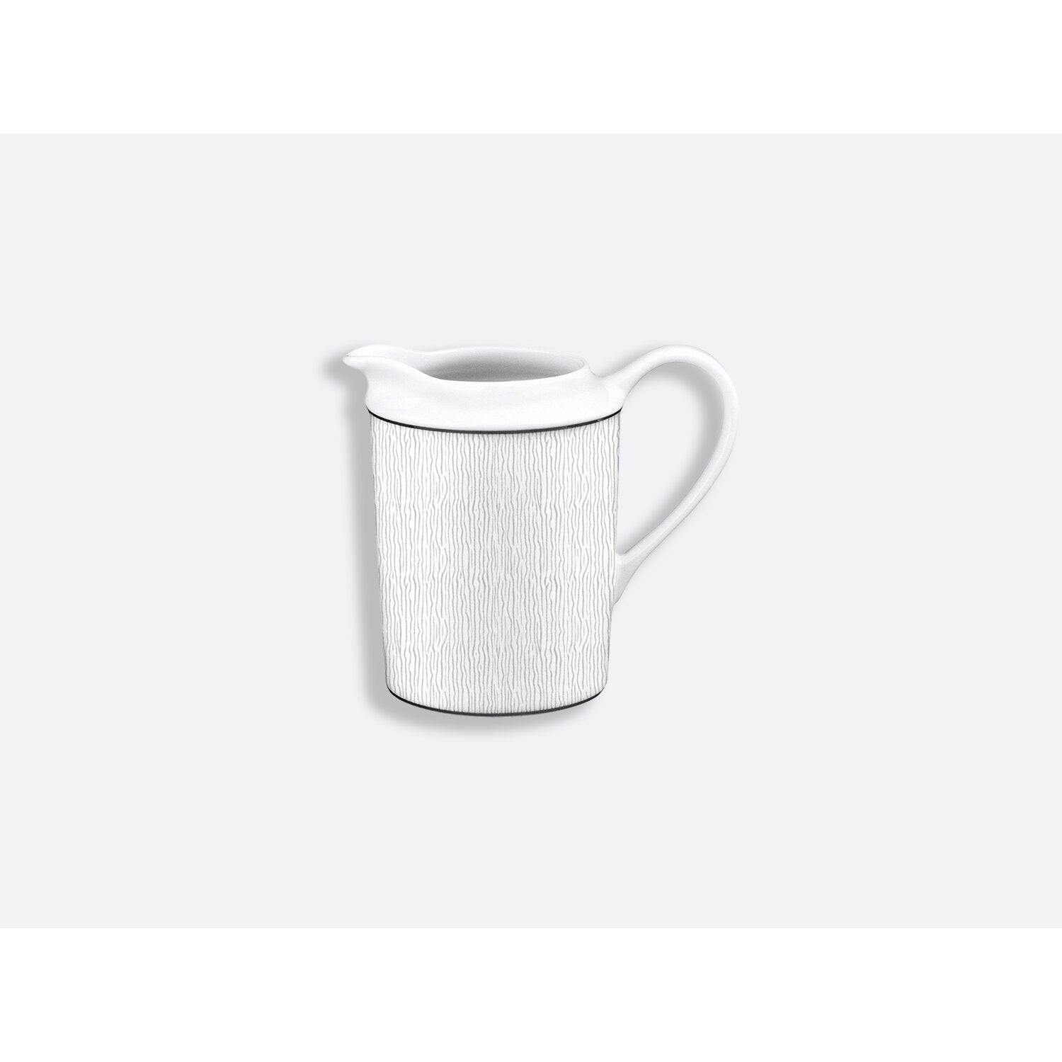 Bernardaud Creamer 12 cups, Limoges porcelain, Dune collection, on a white background
