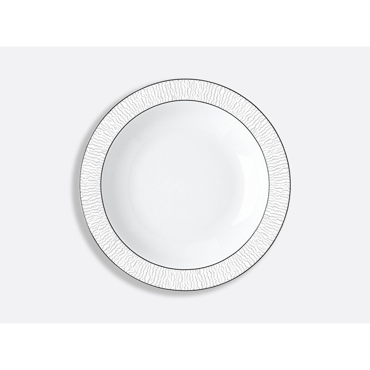 Bernardaud Deep round dish 11.5", Limoges porcelain, Dune collection, on a white background