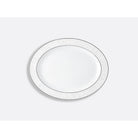 Bernardaud Oval platter 13", Limoges porcelain, Dune collection, on a white background