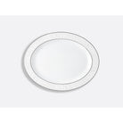 Bernardaud Oval platter 15", Limoges porcelain, Dune collection, on a white background