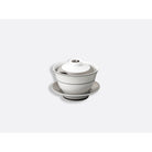 Bernardaud Small covered cup 3.4 oz, Limoges porcelain, Dune collection, on a white background