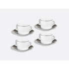 Bernardaud Tea cup and saucer gift box - 5 Oz, Limoges porcelain, Dune collection, detail view