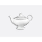 Bernardaud Teapot 12 cups 25.4 oz, Limoges porcelain, Dune collection, on a white background