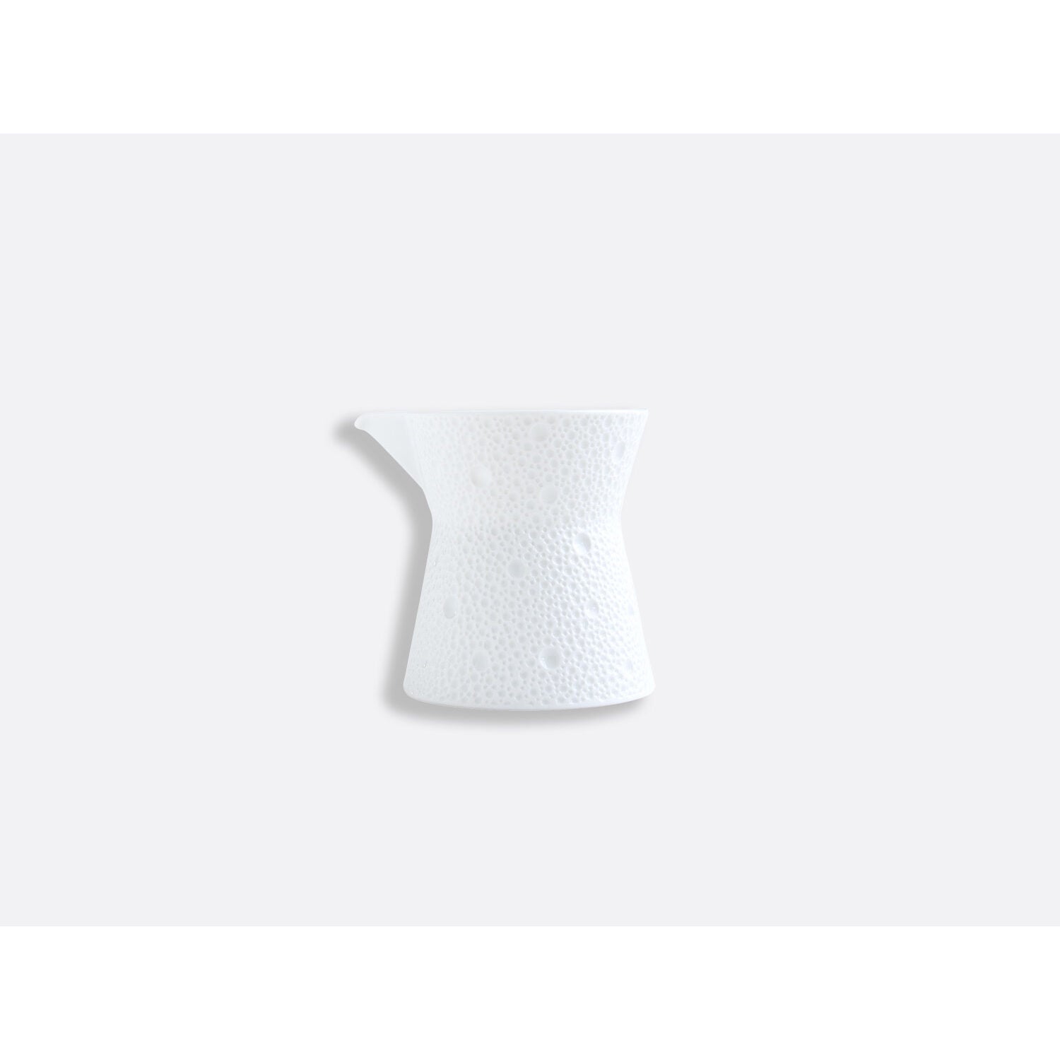 Bernardaud Gooseneck sauce boat 8.5 oz, Limoges porcelain, Ecume collection, on a white background
