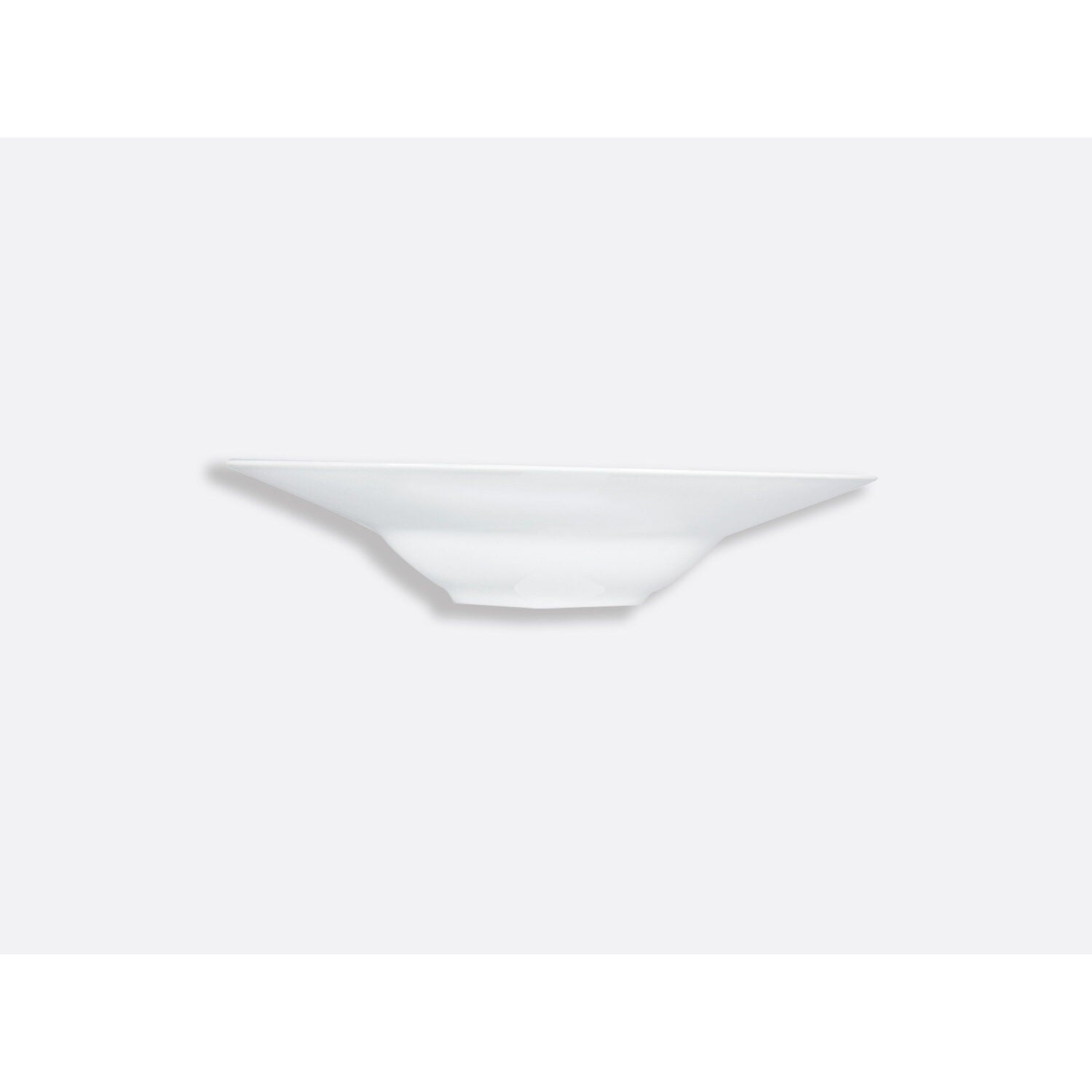 Bernardaud Large rim soup 10.6", Limoges porcelain, Ecume collection, detail view