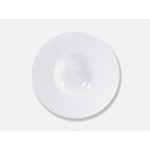 Bernardaud Large rim soup 10.6", Limoges porcelain, Ecume collection, on a white background