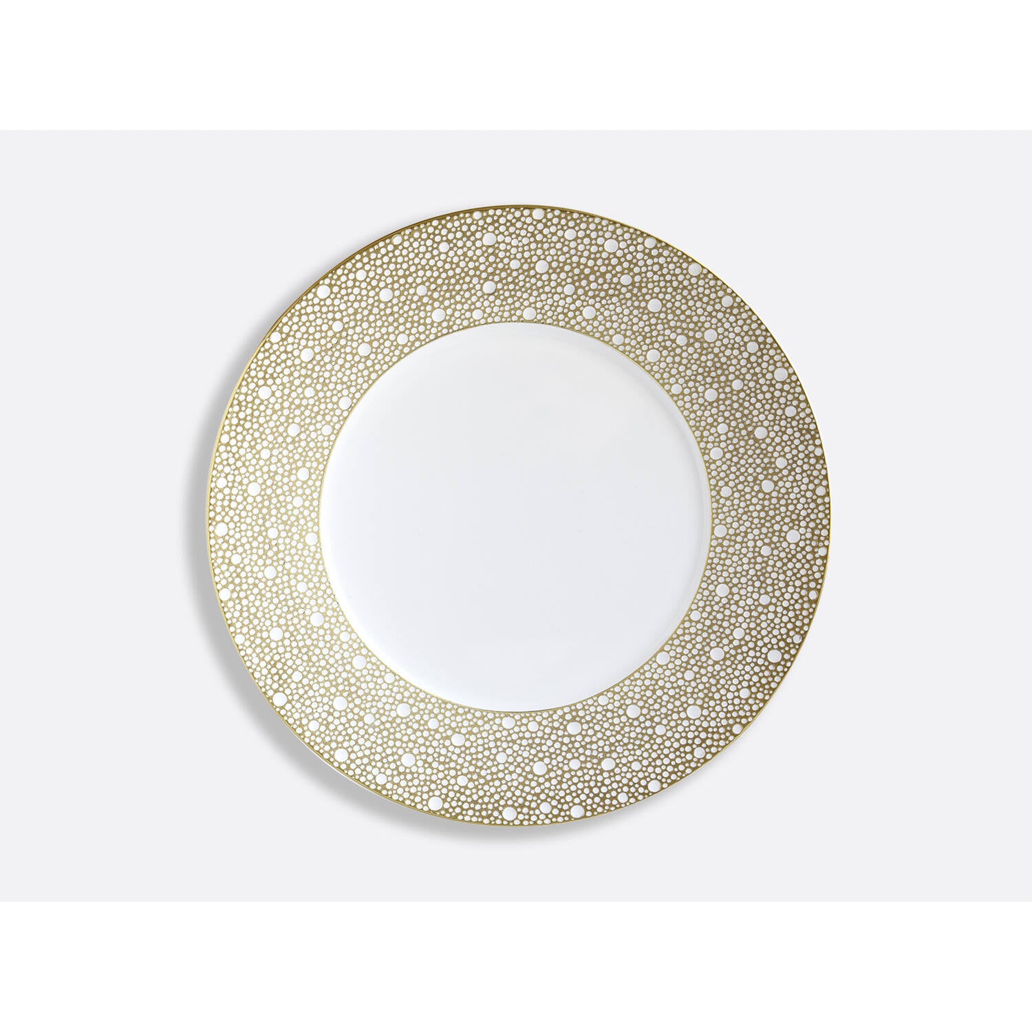 Bernardaud Plate 11.6", Limoges porcelain, Ecume Mordoré collection, on a white background