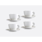 Bernardaud Tea cup and saucer gift box - 5.7 oz, Limoges porcelain, Ecume Mordoré collection, detail view