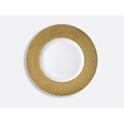 Bernardaud Plate 12.5", Limoges porcelain, Ecume Or collection, on a white background