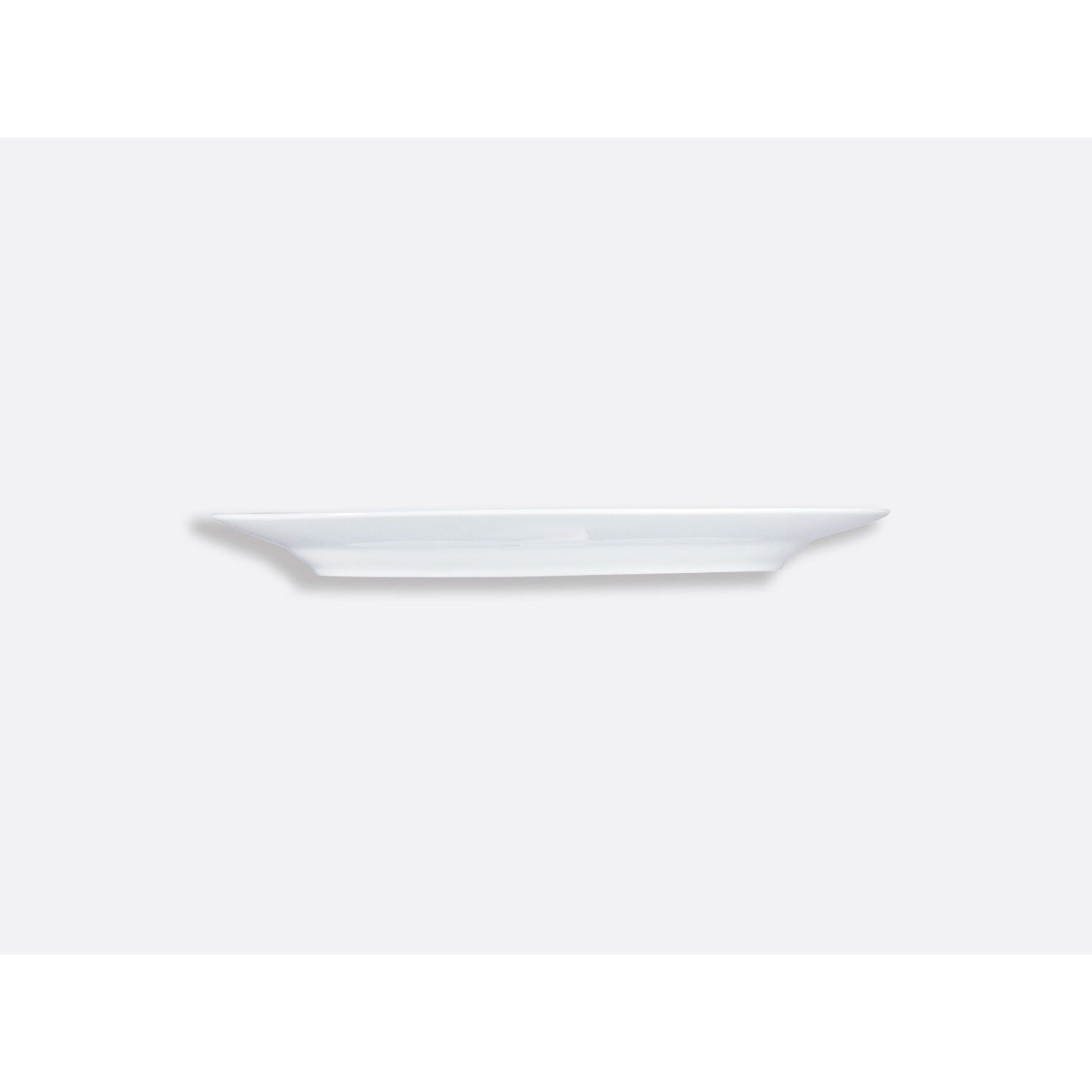 Bernardaud Oval platter 17", Limoges porcelain, Ecume collection, detail view