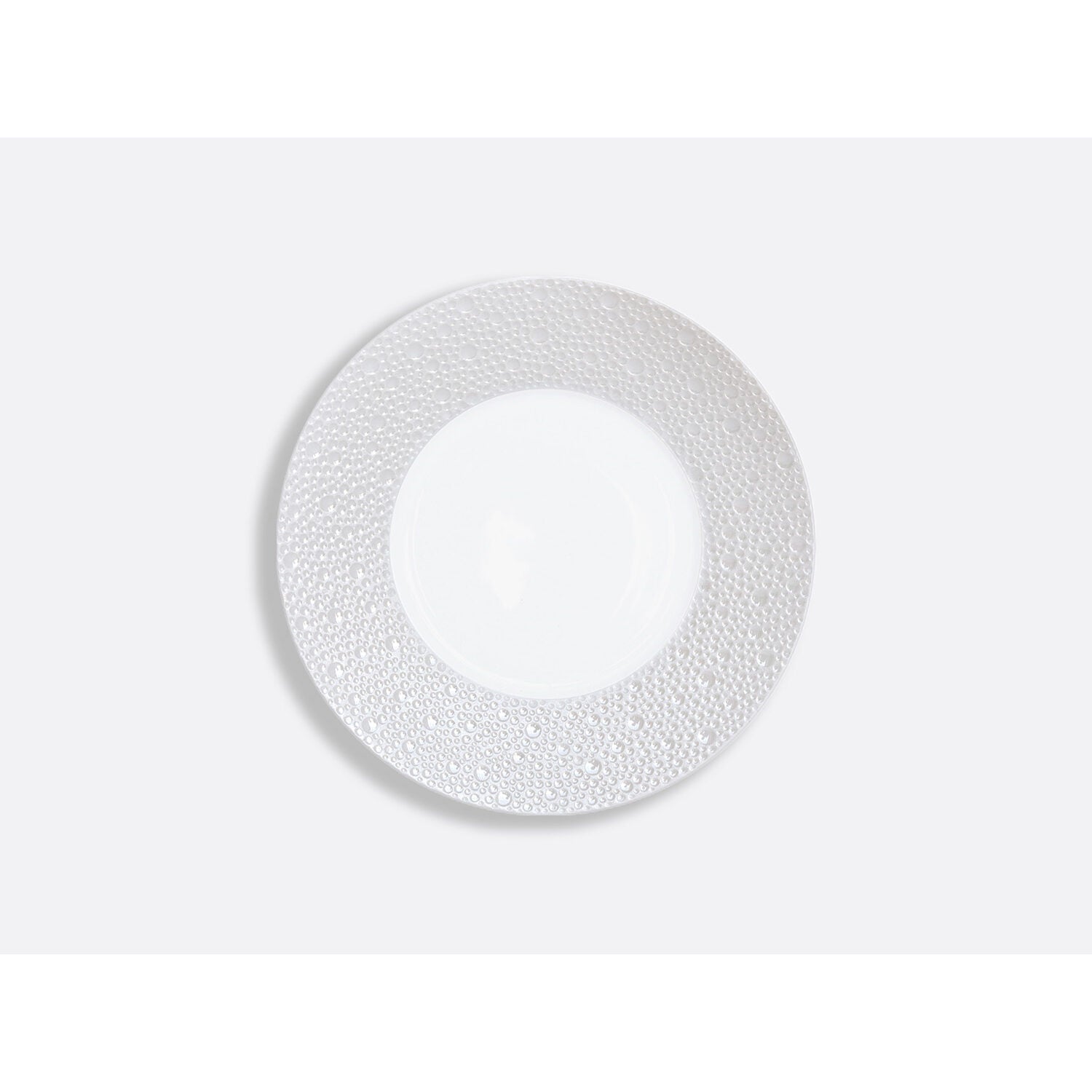 Bernardaud Bread and butter plate 6.5", Limoges porcelain, Écume Perle collection, on a white background