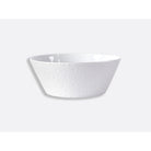 Bernardaud Deep Salad bowl 116 oz, Limoges porcelain, Écume Perle collection, on a white background