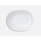 Bernardaud Oval platter 13.5", Limoges porcelain, Écume Perle collection, on a white background