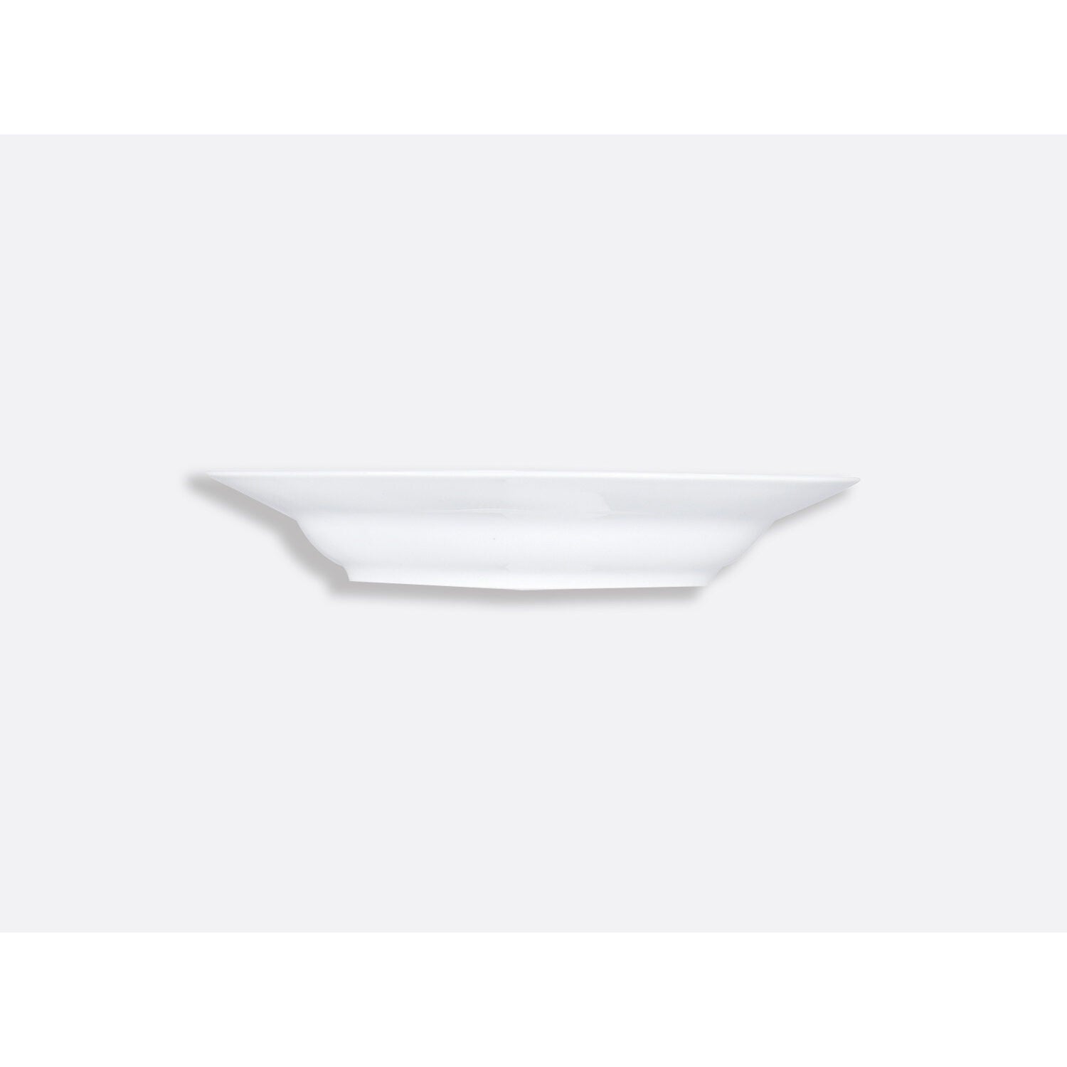 Bernardaud Rim soup 9", Limoges porcelain, Écume Perle collection, detail view