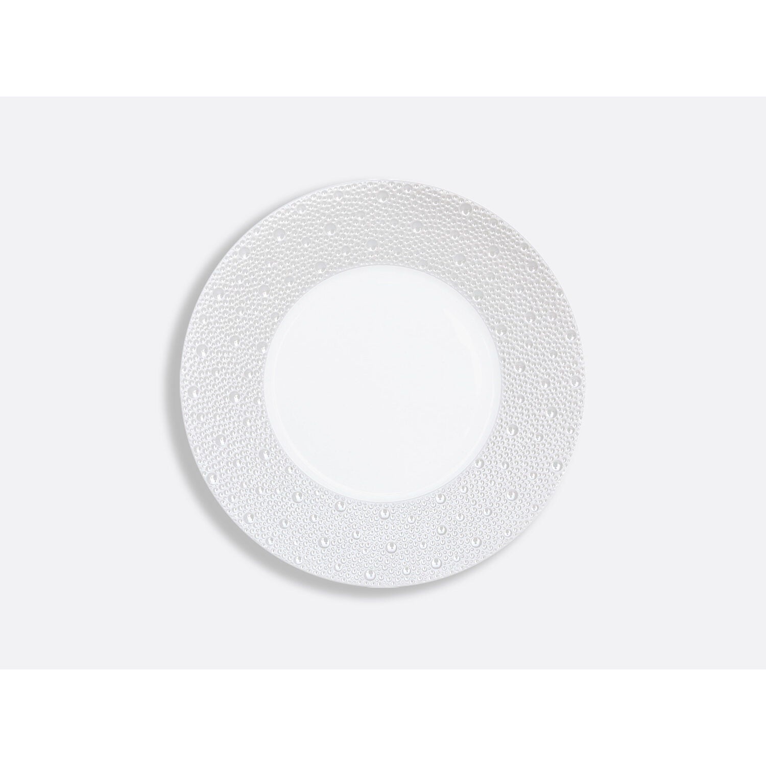 Bernardaud Salad plate 8.5", Limoges porcelain, Écume Perle collection, on a white background
