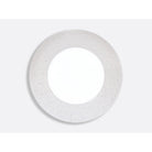 Bernardaud Service plate 11.5", Limoges porcelain, Écume Perle collection, on a white background
