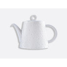 Bernardaud Teapot 34 oz, Limoges porcelain, Écume Perle collection, on a white background