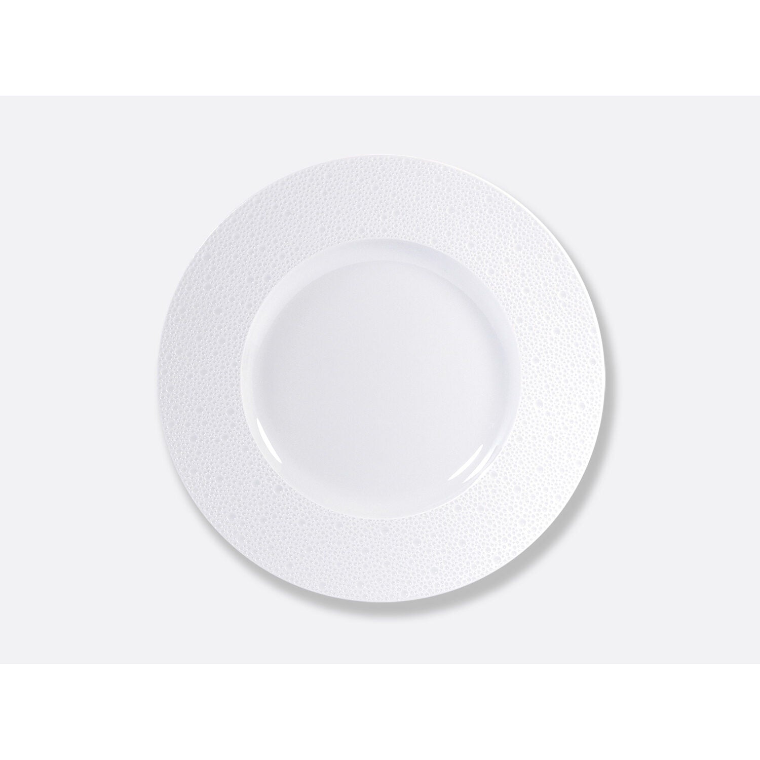 Bernardaud Plate 12.5", Limoges porcelain, Ecume collection, on a white background