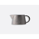 Bernardaud Gravy boat, Limoges porcelain, Ecume Platine collection, on a white background