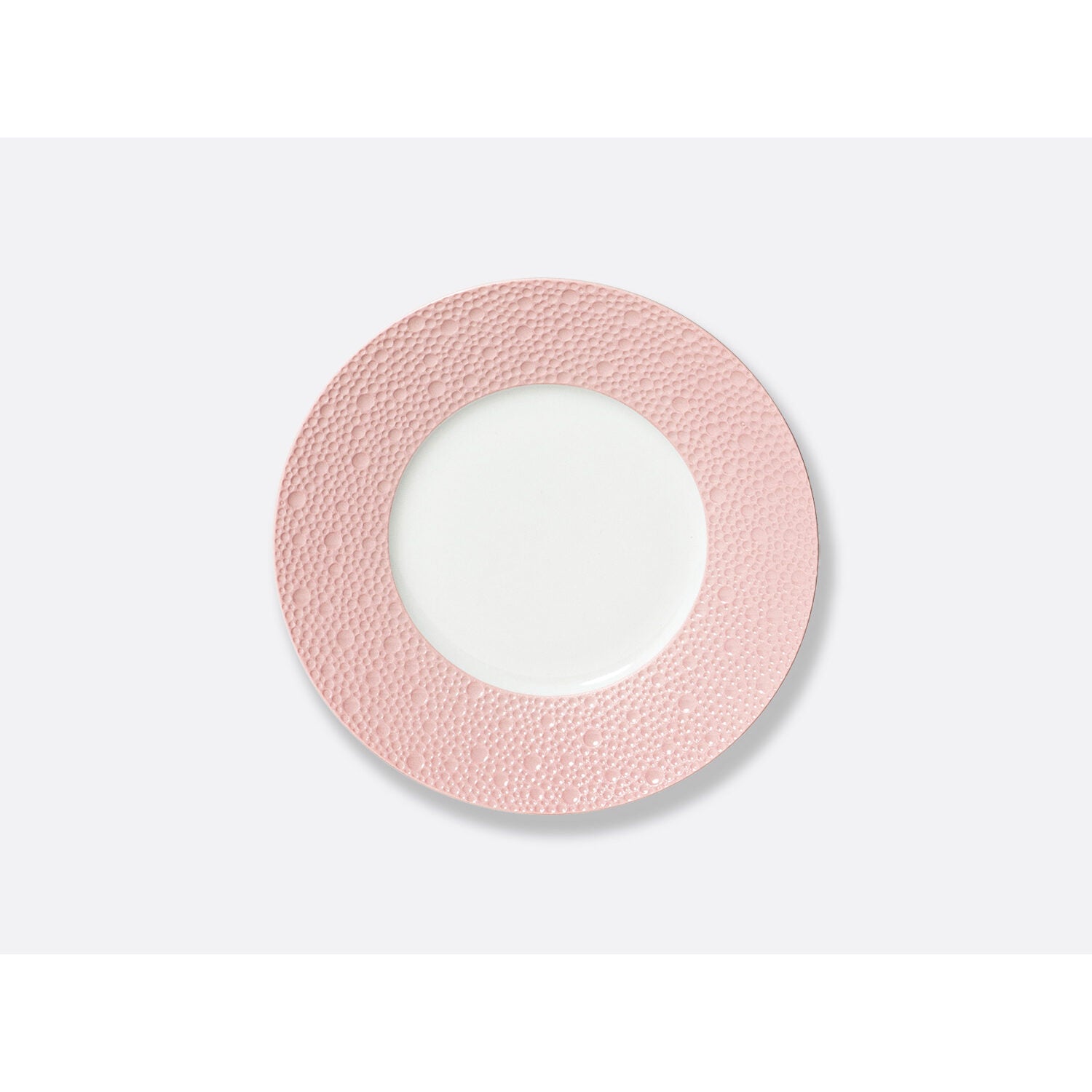 Bernardaud Bread and butter plate 6.5", Limoges porcelain, Ecume Rose de Corée collection, on a white background