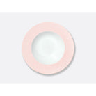 Bernardaud Rim soup 8.7", Limoges porcelain, Ecume Rose de Corée collection, on a white background