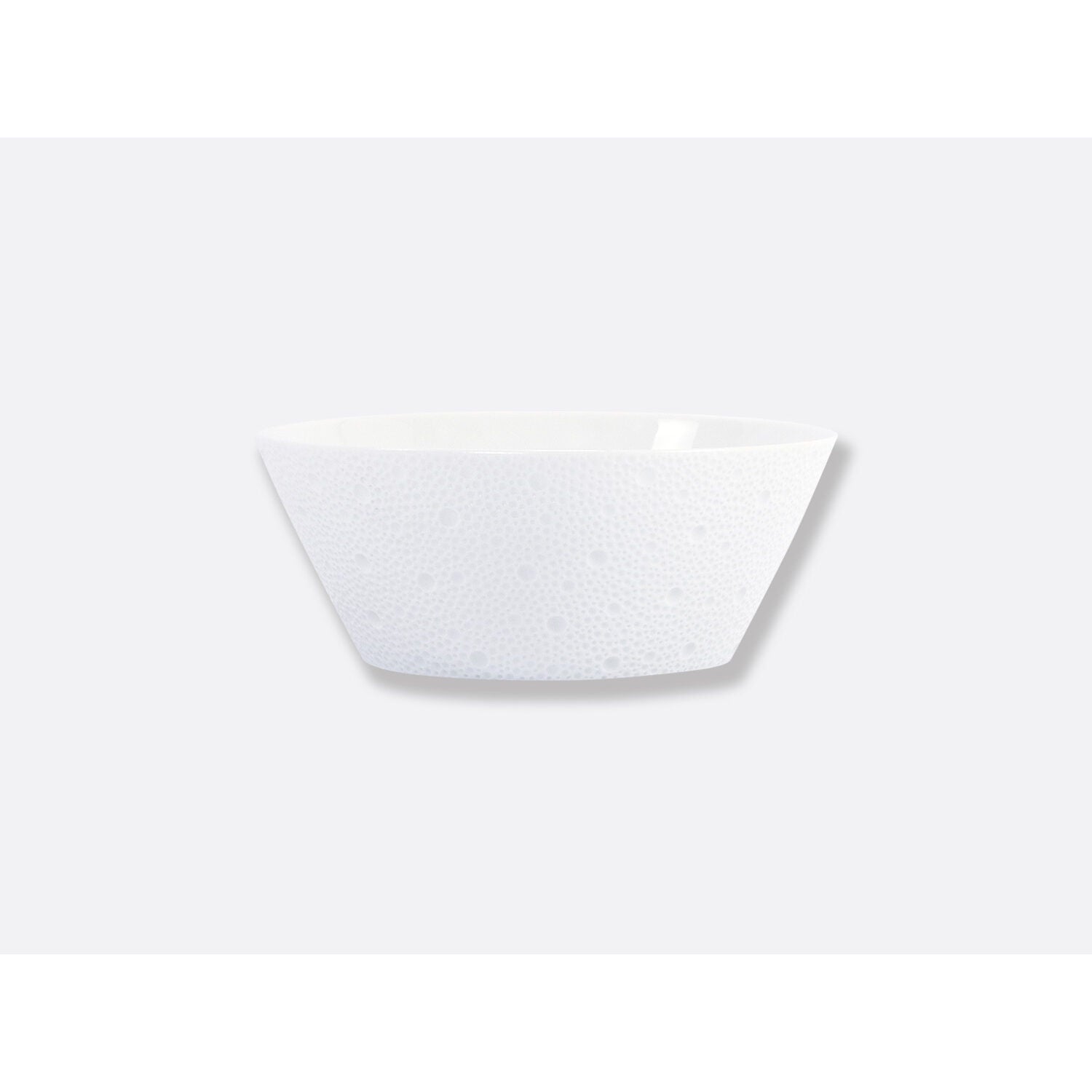 Bernardaud Salad bowl 44 oz, Limoges porcelain, Ecume collection, on a white background