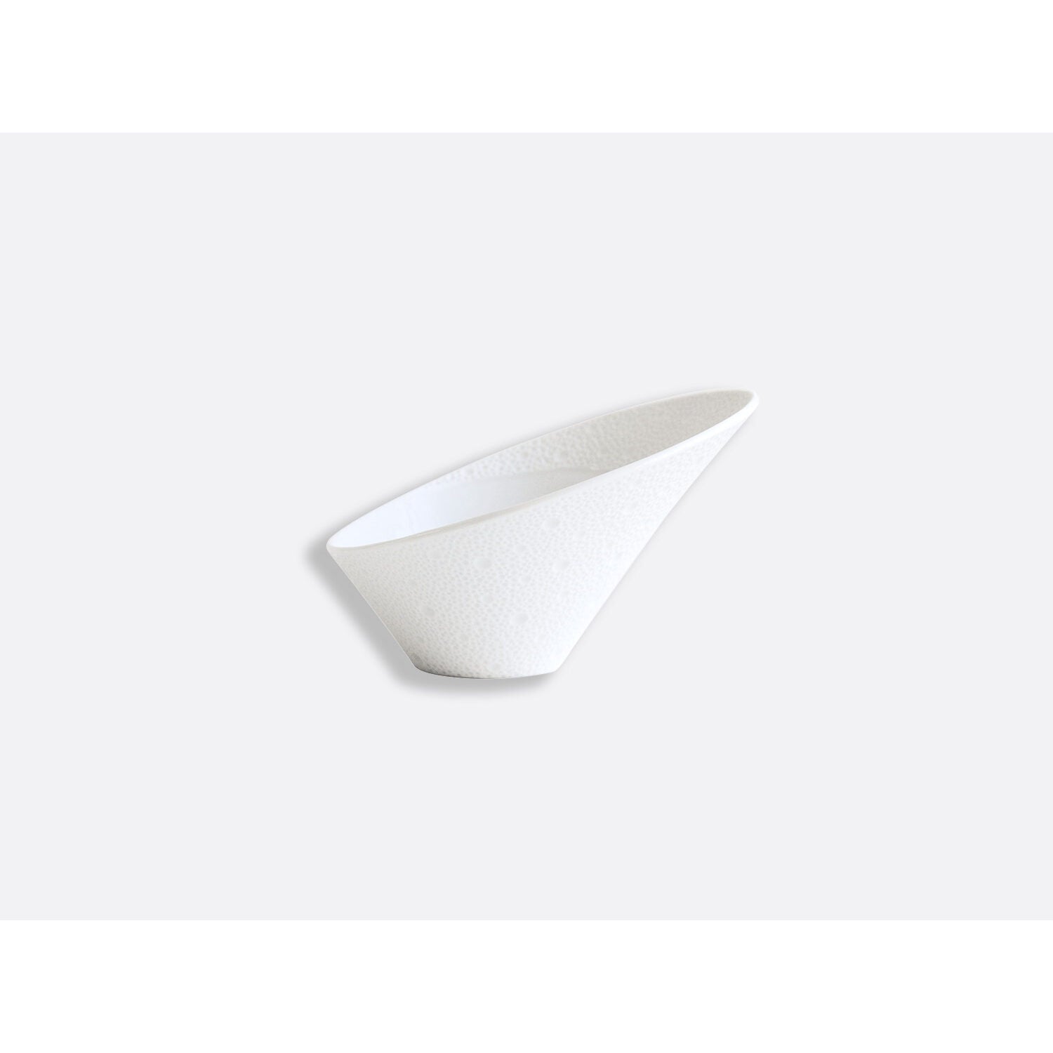 Bernardaud Salad bowl 7 oz, Limoges porcelain, Ecume collection, detail view