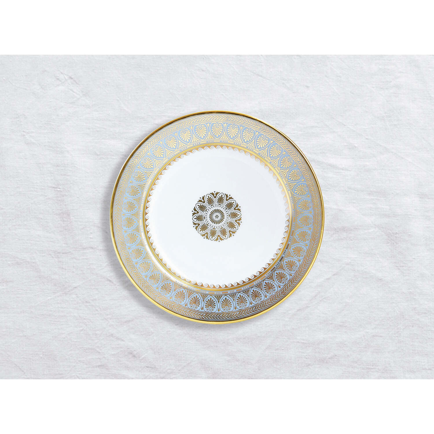 Bernardaud Bread and butter plate 6.3", Limoges porcelain, Elysee collection, on a white background