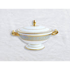 Bernardaud Soup tureen, Limoges porcelain, Elysee collection, on a white background