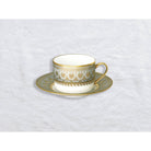 Bernardaud Tea cup and saucer, Limoges porcelain, Elysee collection, on a white background