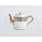 Bernardaud Teapot 6 cups, Limoges porcelain, Elysee collection, on a white background