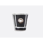Bernardaud Goblet 8.5 oz black in Black, Limoges porcelain, Eolie Goblets collection, on a white background